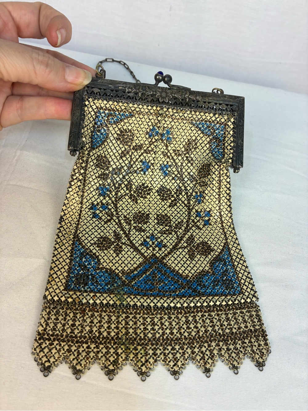 Mandalian 1920s Art Deco Mesh Purse